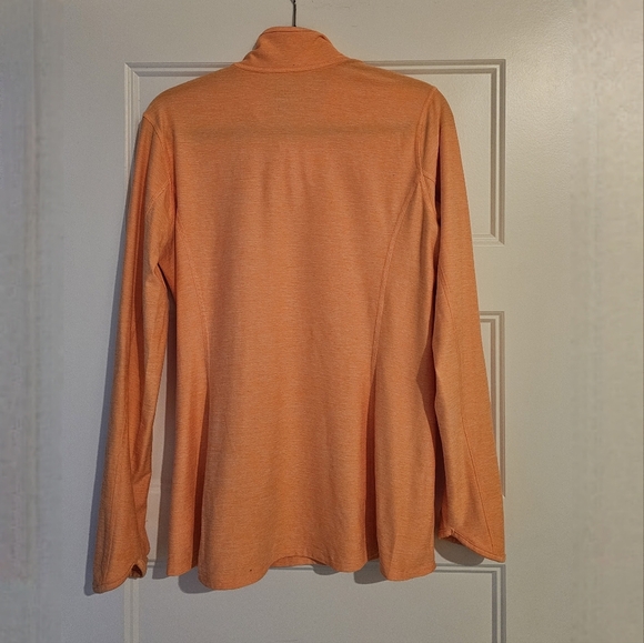 North Face Women's Peach Orange Long Sleeve Pullover sz large - Picture 4 of 5